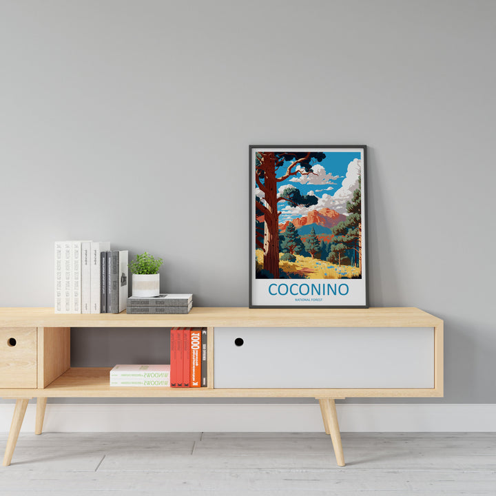 Coconino National Forest Travel Print Wall Art Coconino National Forest Wall Hanging Home Décor Coconino National Forest Gift Art Arizona