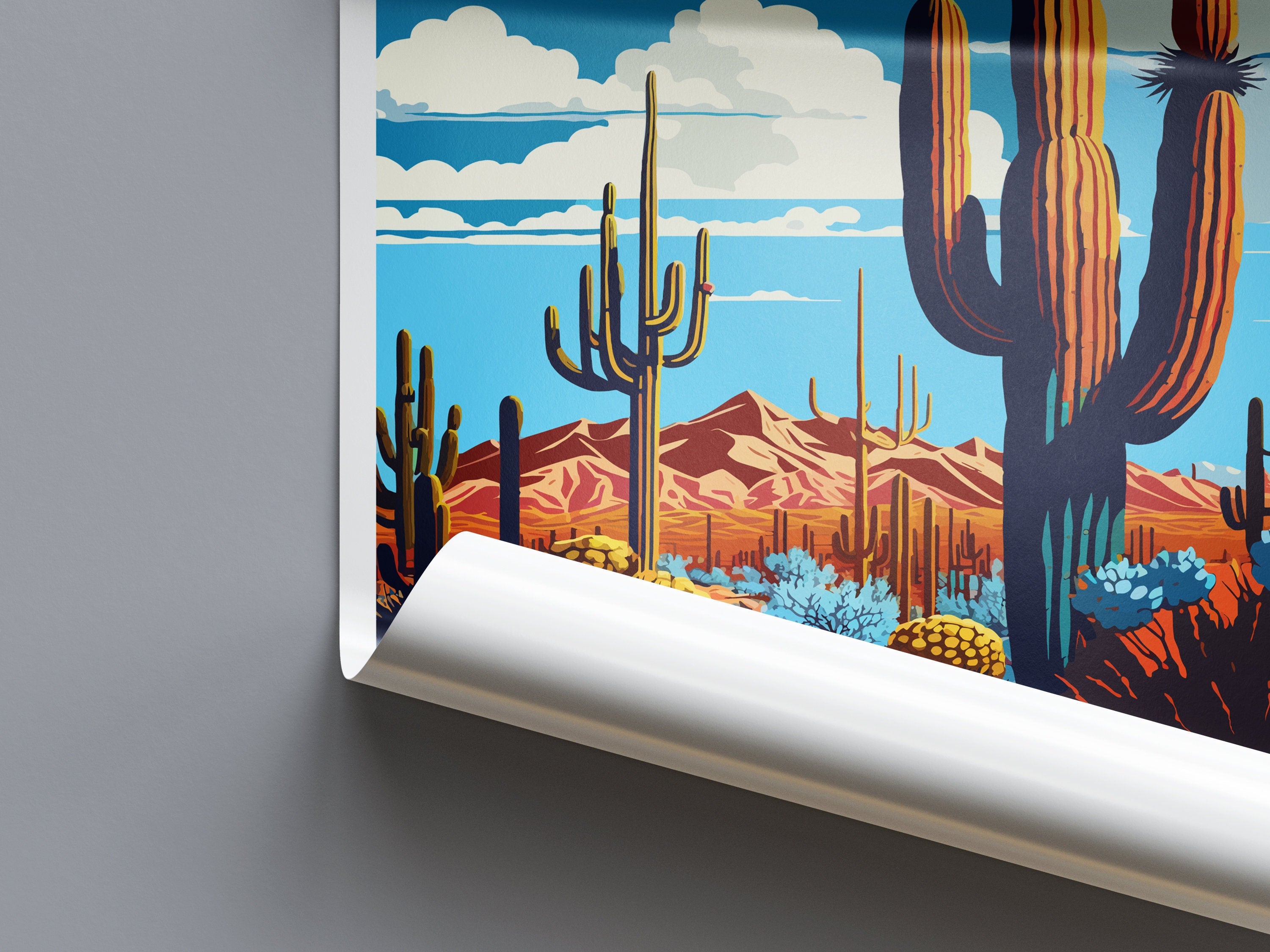 Saguaro National Park Travel Print