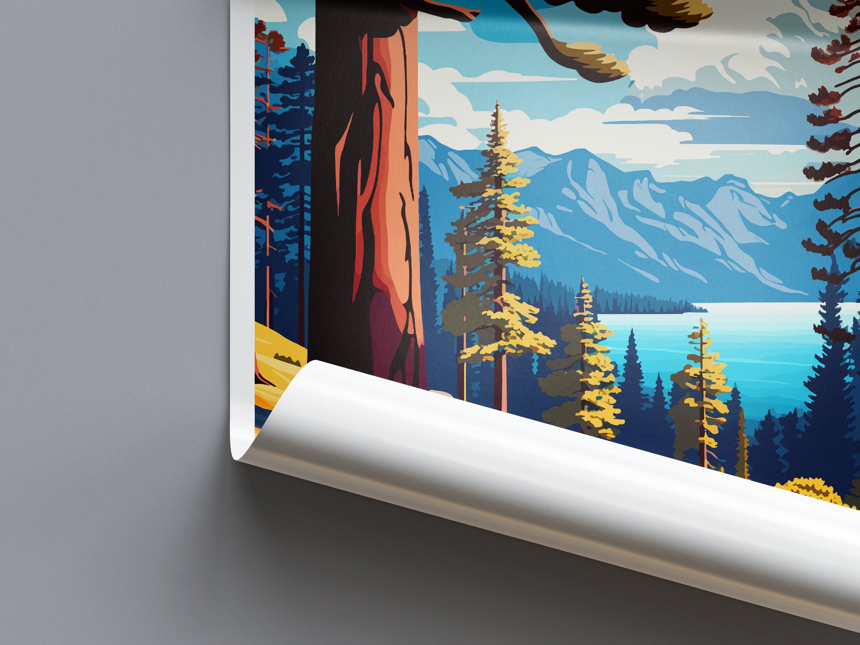 Tahoe National Forest Travel Print