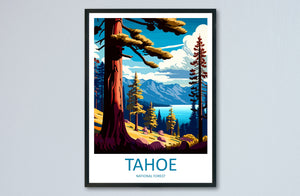 Tahoe National Forest Travel Print