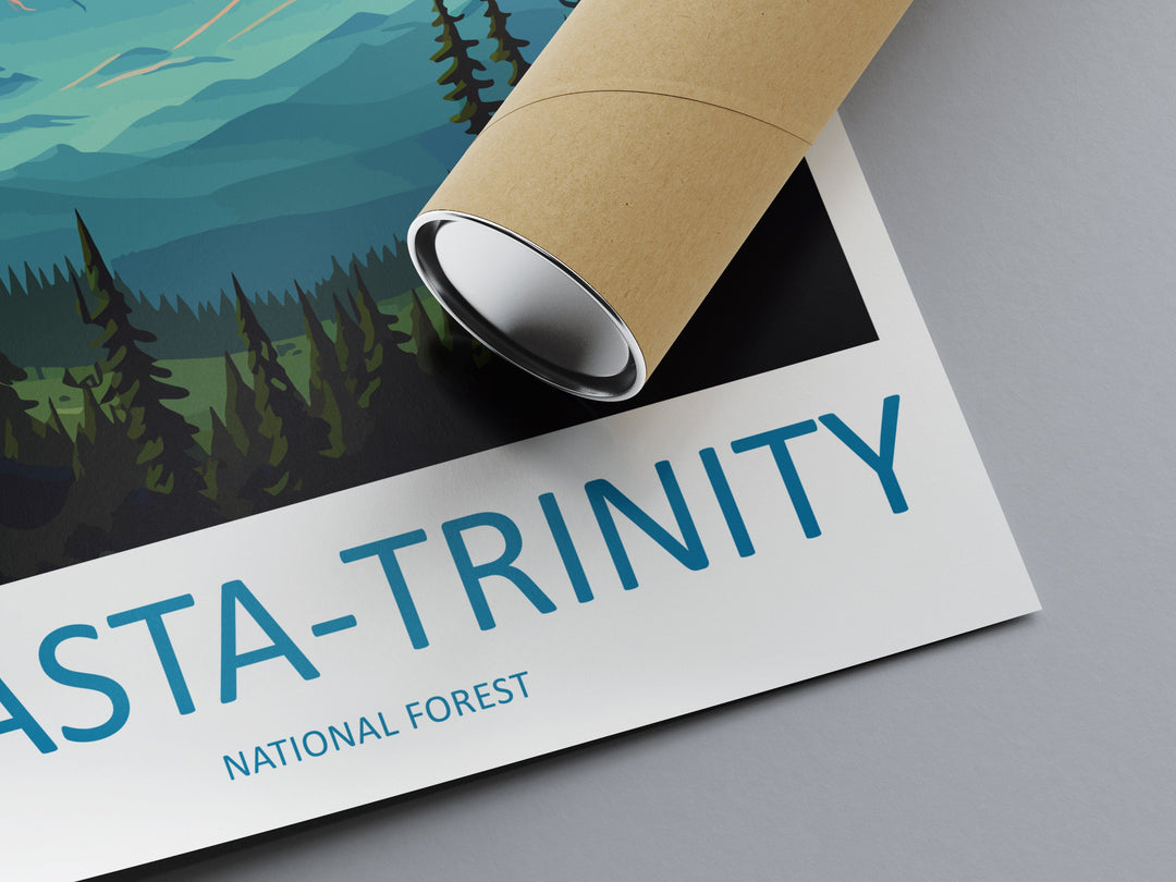 Shasta-trinity National Forest Travel Print Wall Art Shasta-trinity National Forest Wall Hanging Home Décor Shasta-trinity National Forest