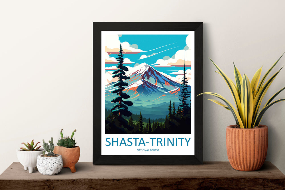 Shasta-trinity National Forest Travel Print Wall Art Shasta-trinity National Forest Wall Hanging Home Décor Shasta-trinity National Forest
