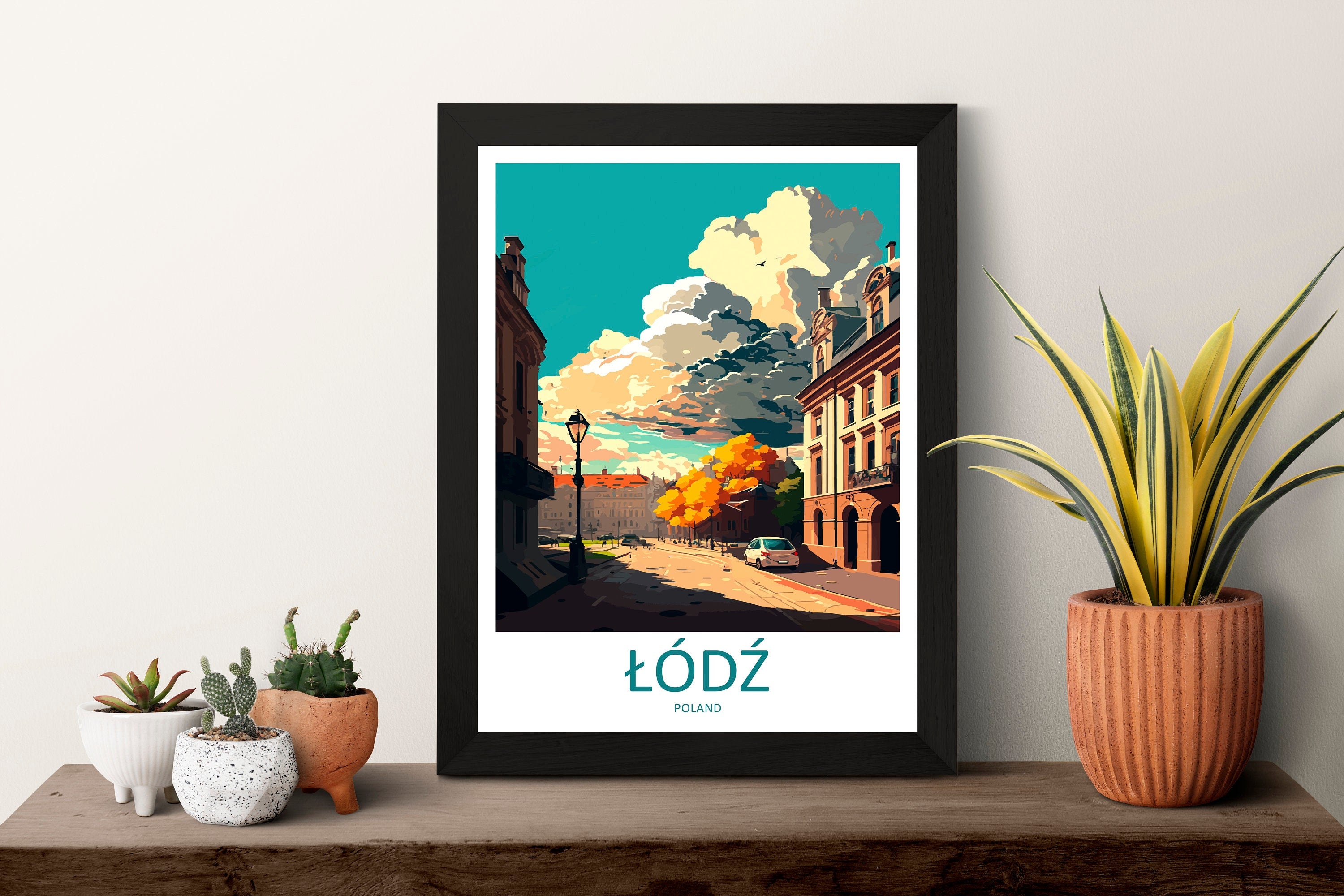 Łódź Travel Print