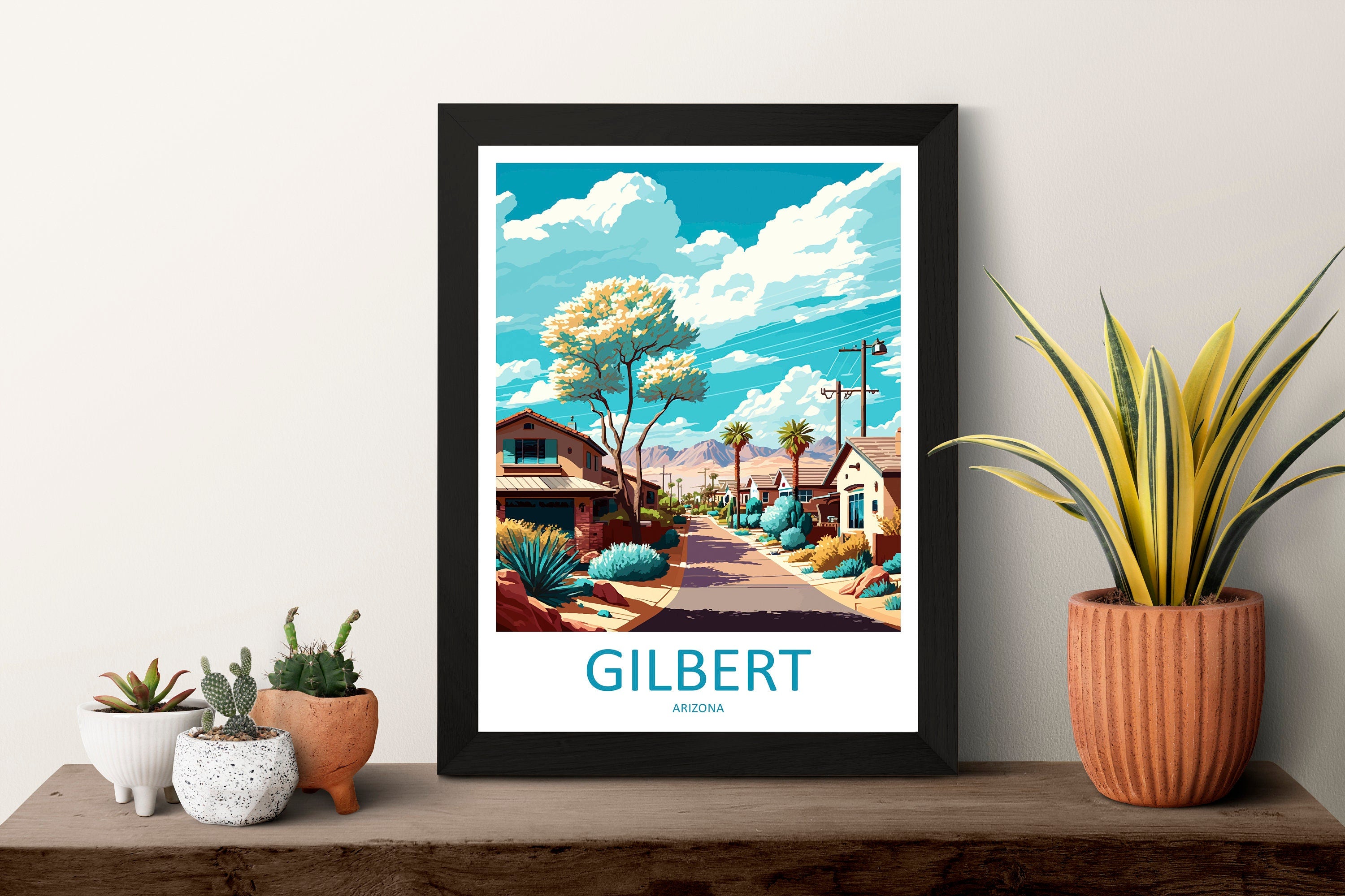 Gilbert Travel Print