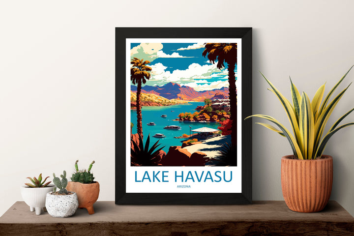 Lake Havasu Travel Print Wall Art Lake Havasu Wall Hanging Home Décor Lake Havasu Gift Art Lovers Arizona Art Lover Gift Arizona Travel