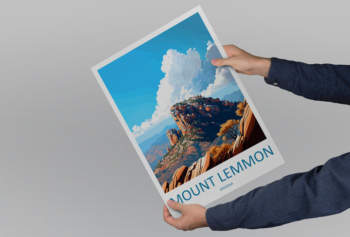 Mount Lemmon Travel Print Wall Art Mount Lemmon Wall Hanging Home Décor Mount Lemmon Gift Art Lovers Arizona Art Lover Gift Arizona Travel