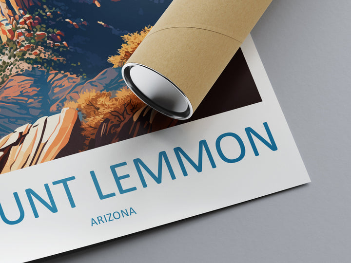 Mount Lemmon Travel Print Wall Art Mount Lemmon Wall Hanging Home Décor Mount Lemmon Gift Art Lovers Arizona Art Lover Gift Arizona Travel