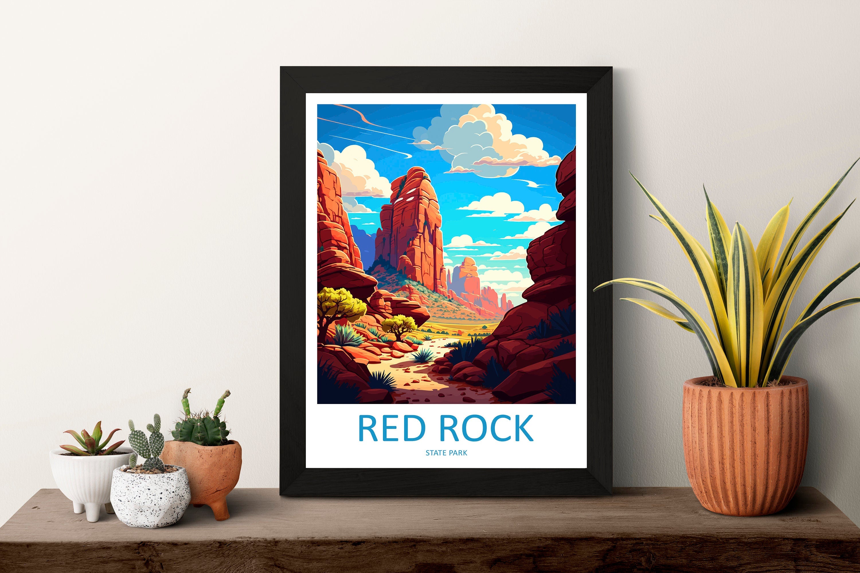 Red Rock Travel Print