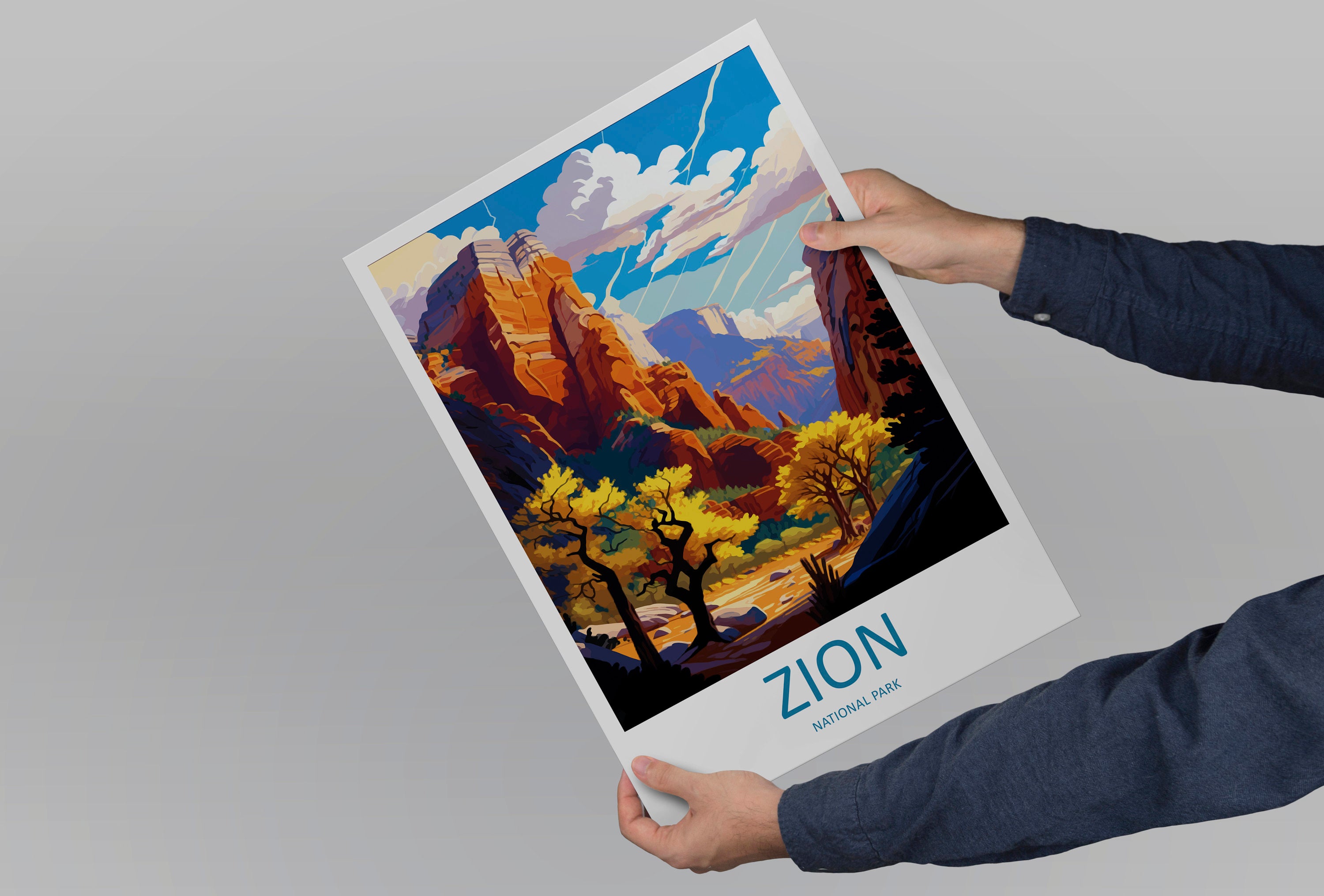 Zion National Park Travel Print