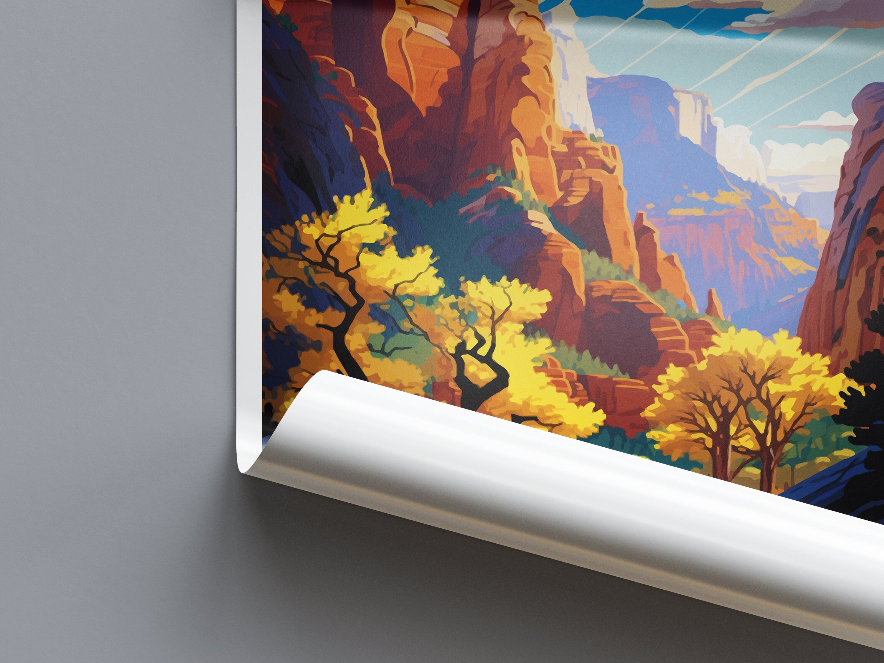 Zion National Park Travel Print