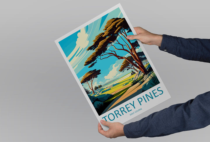 Torrey Pines Golf Course Travel Print Wall Art Torrey Pines Golf Course Wall Hanging Home Décor Torrey Pines Golf Course Gift Art Lovers