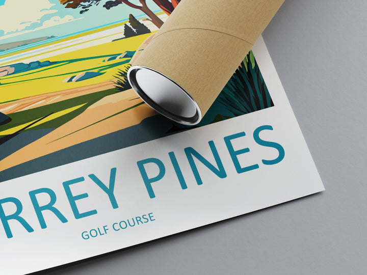 Torrey Pines Golf Course Travel Print Wall Art Torrey Pines Golf Course Wall Hanging Home Décor Torrey Pines Golf Course Gift Art Lovers