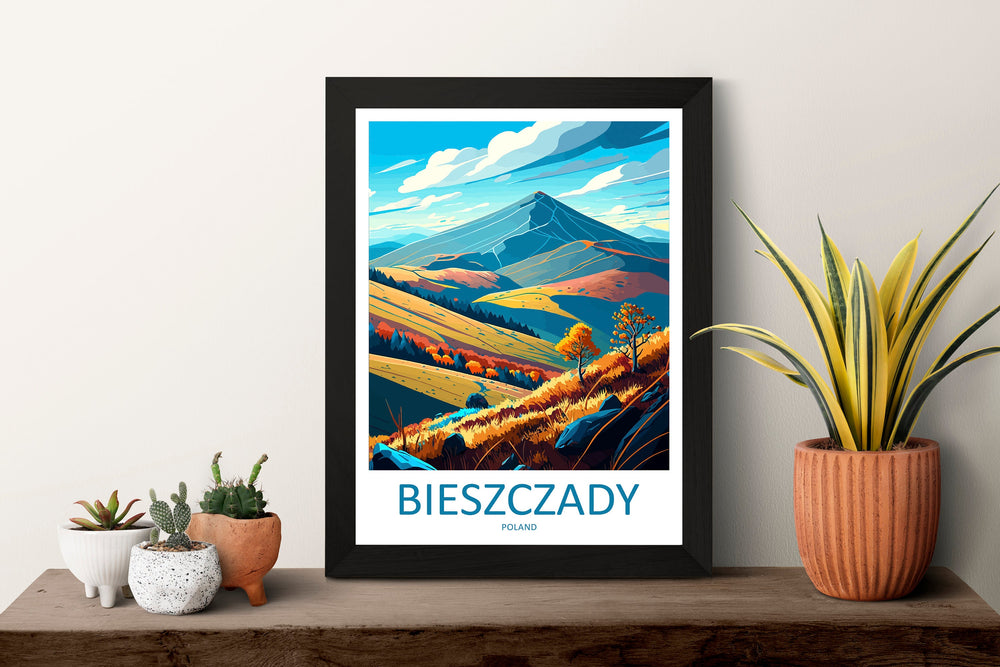 Bieszczady Travel Print Wall Art Bieszczady Wall Hanging Home Décor Bieszczady Gift Art Lovers Poland Art Lover Gift Bieszczady Travel Art