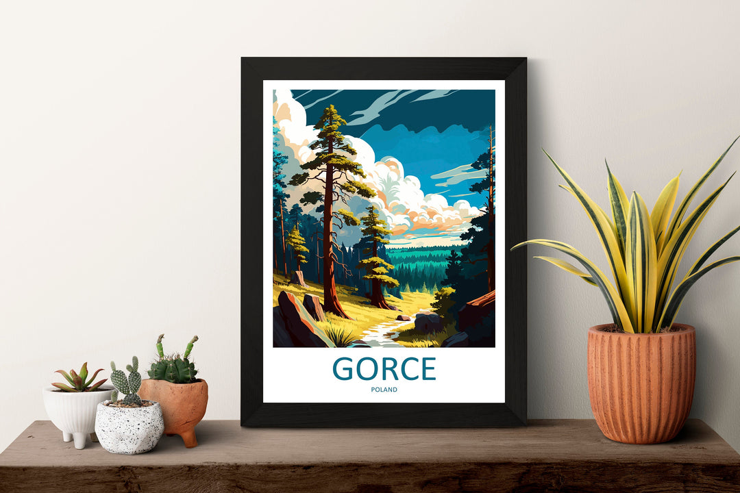 Gorce Travel Print Wall Art Gorce Wall Hanging Home Décor GorceGift Art Lovers Poland Art Lover Gift Gorce Travel Wall Art