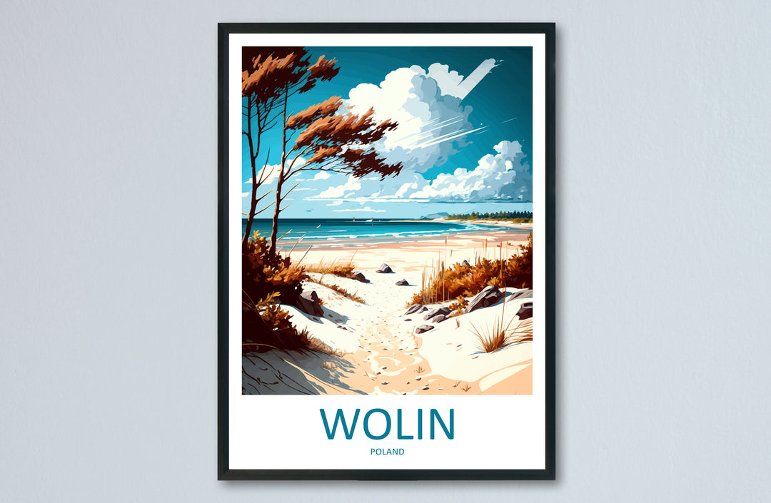Wolin Travel Print Wall Art Wolin Wall Hanging Home Décor Wolin Gift Art Lovers Poland Art Lover Gift Wolin Travel Wall Art