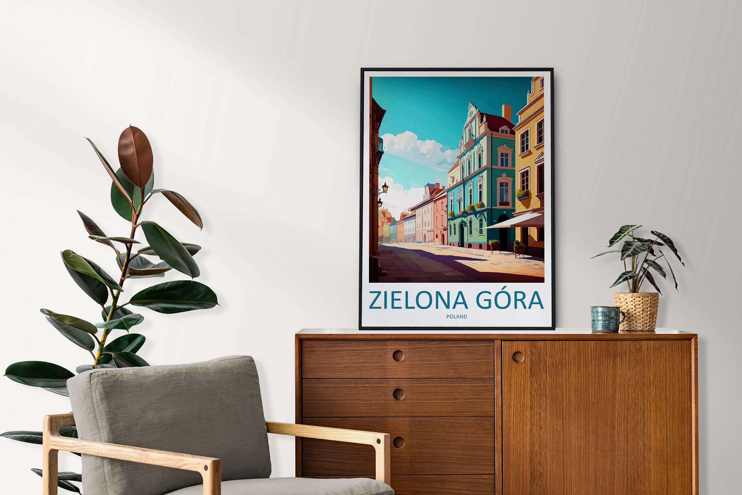 Zielona Góra Travel Print