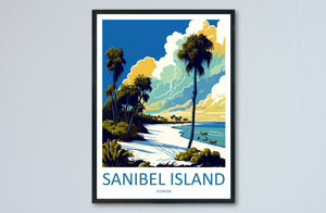 Sanibel Island Travel Print