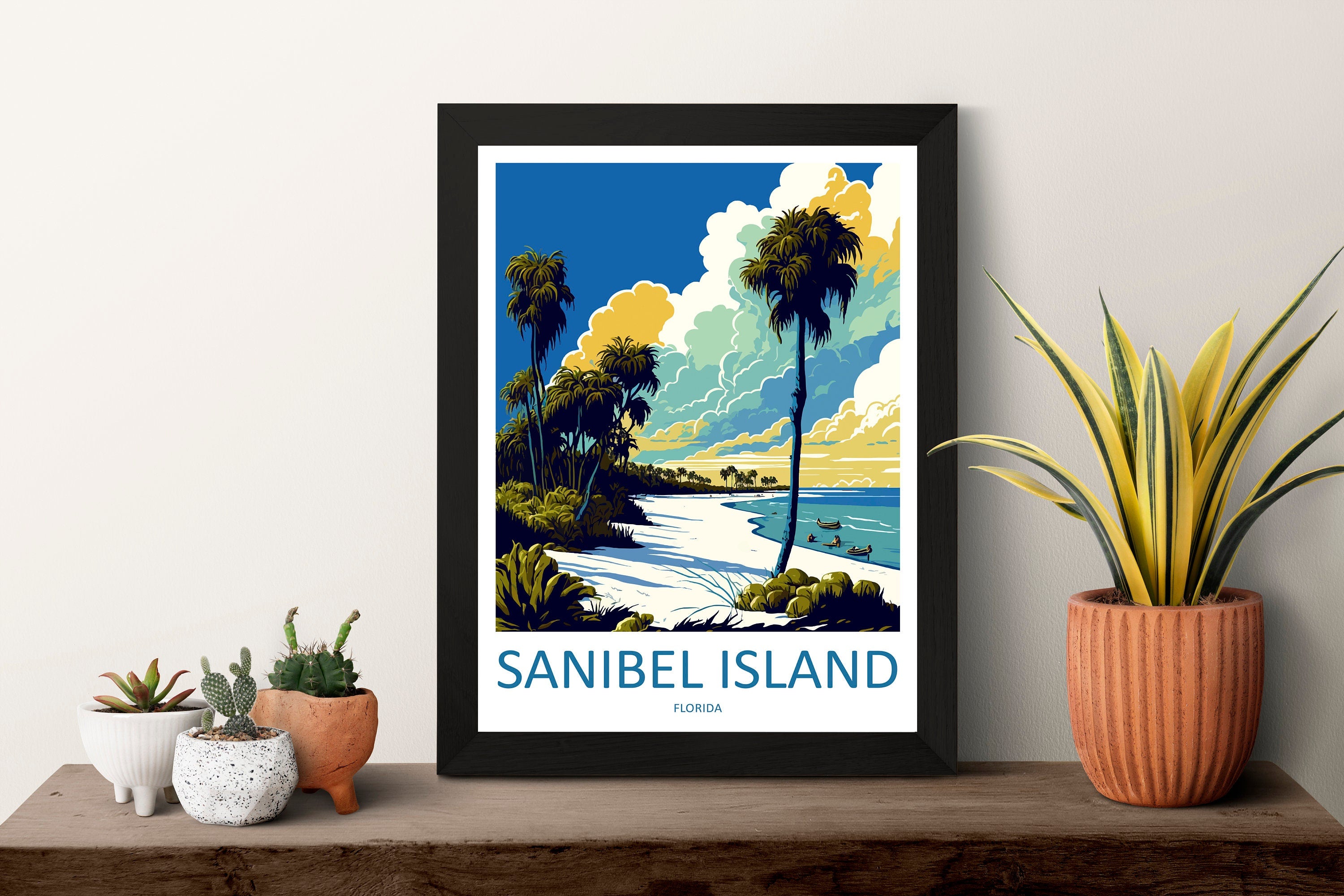 Sanibel Island Travel Print