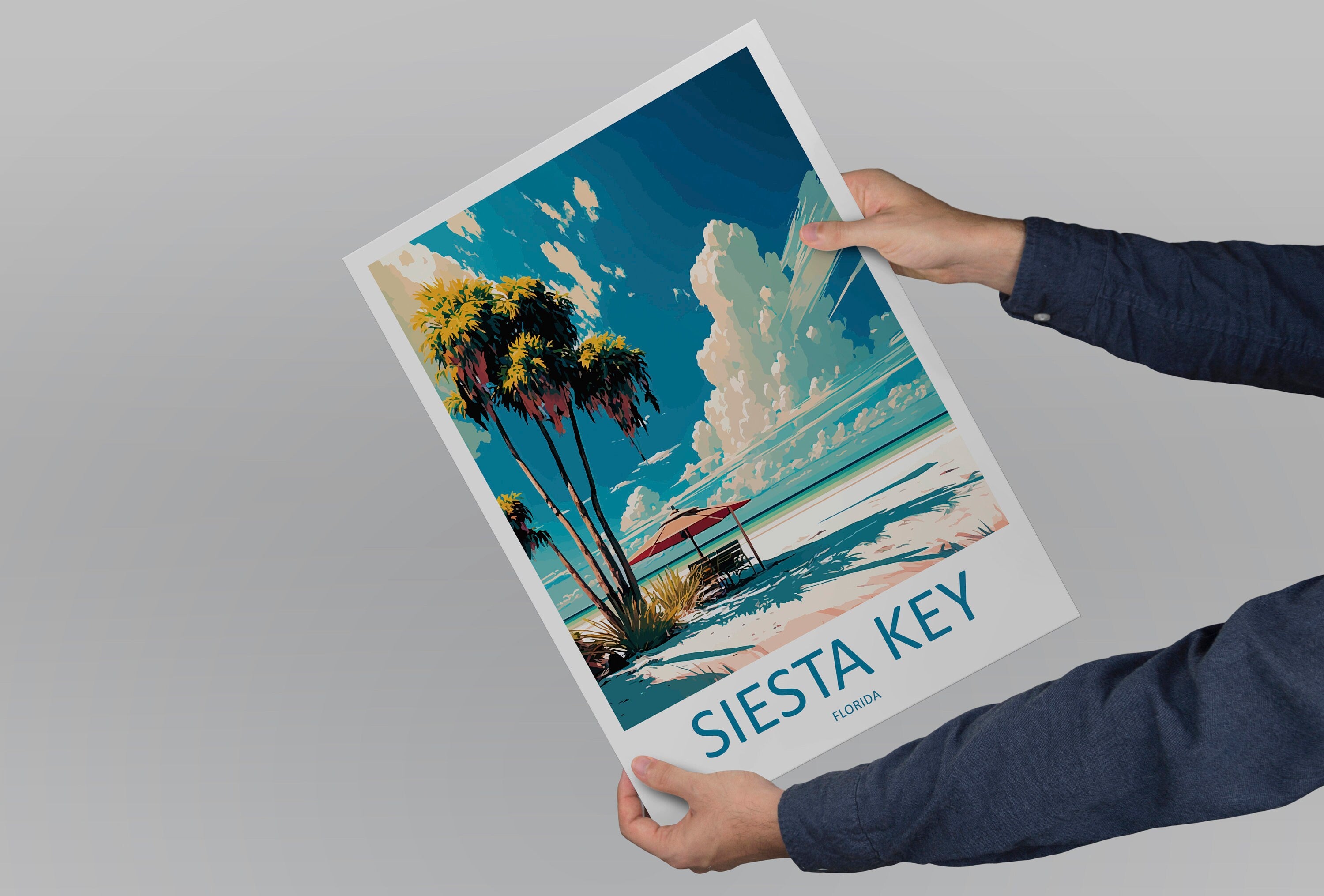 Siesta Key Travel Print