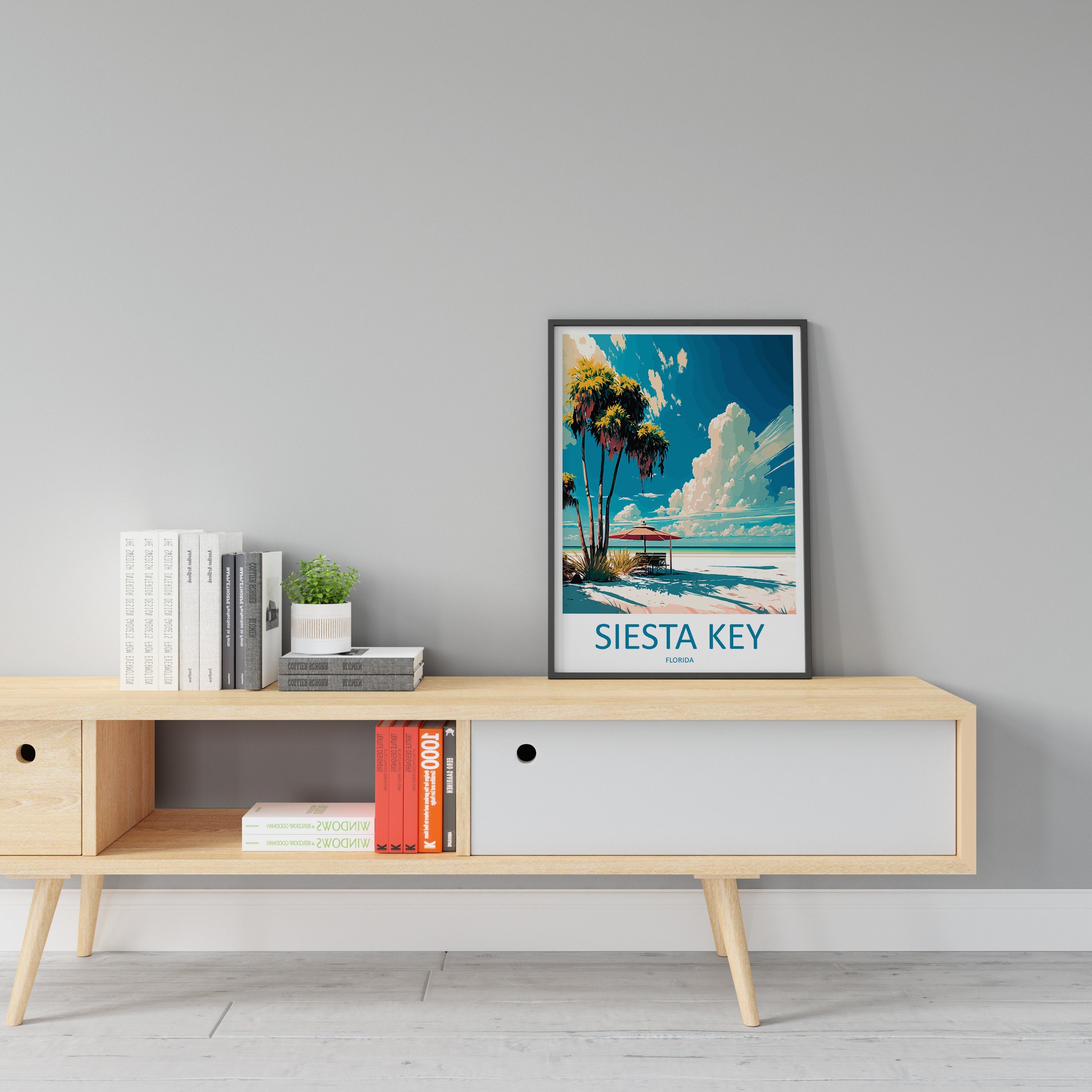 Siesta Key Travel Print