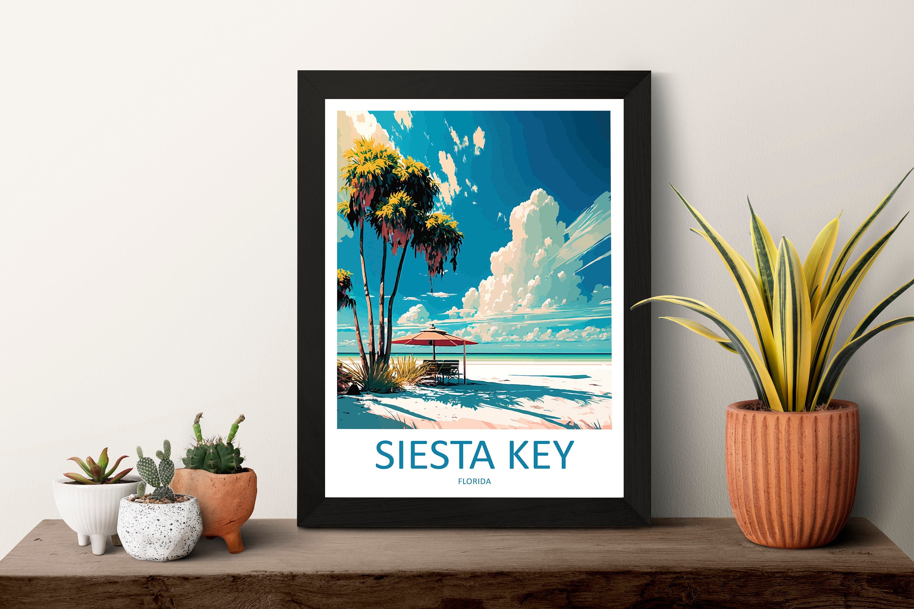 Siesta Key Travel Print