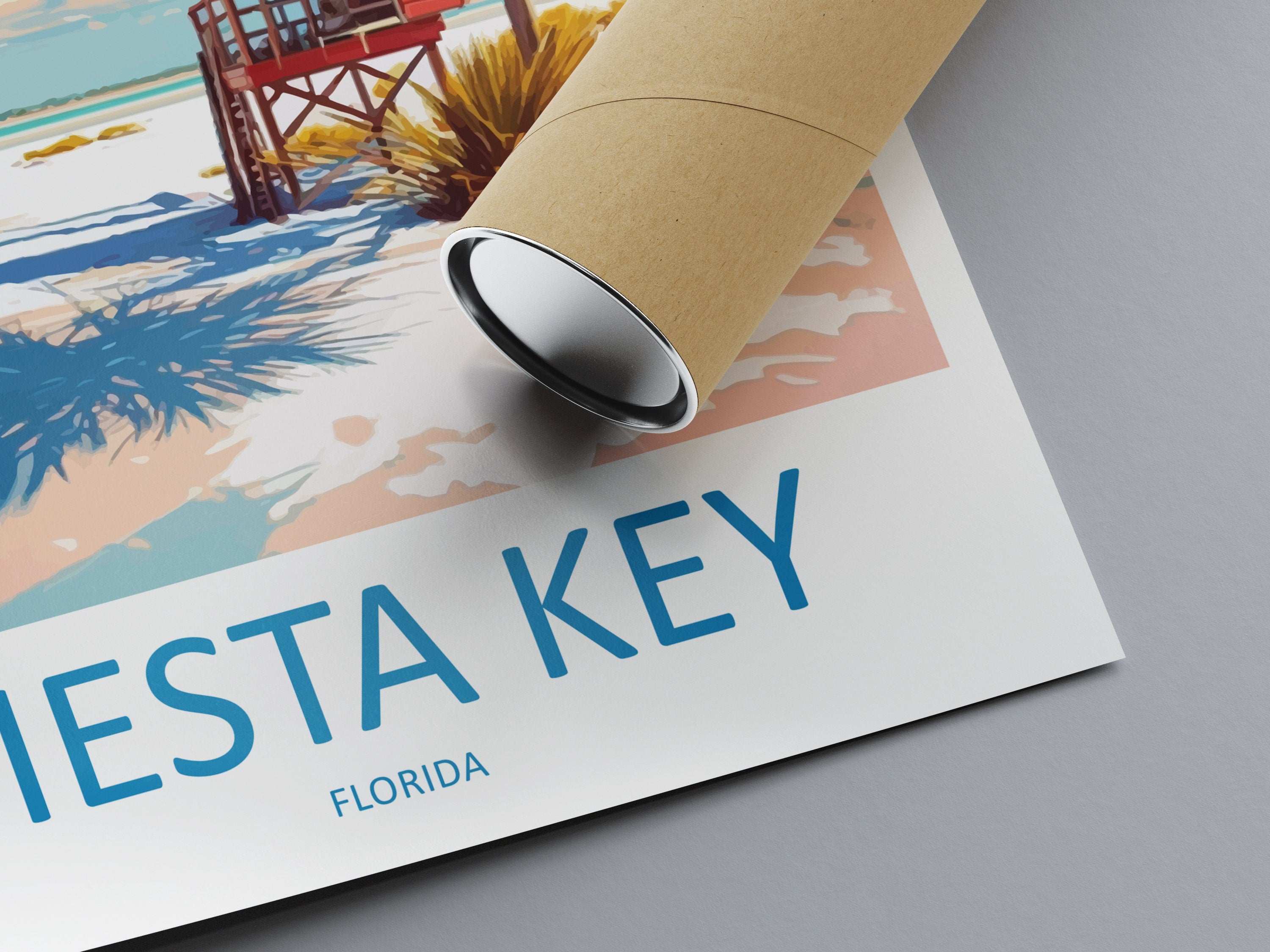 Siesta Key Travel Print