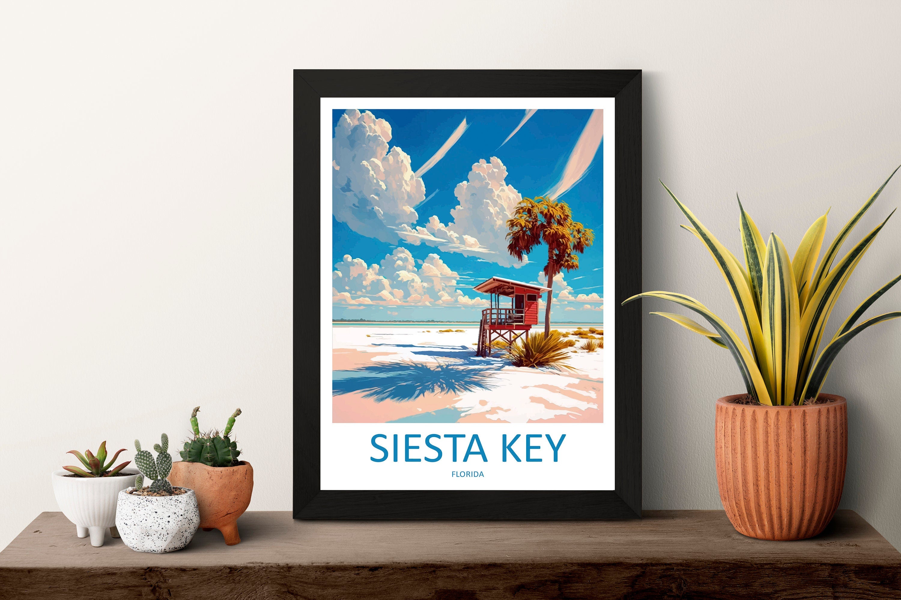 Siesta Key Travel Print