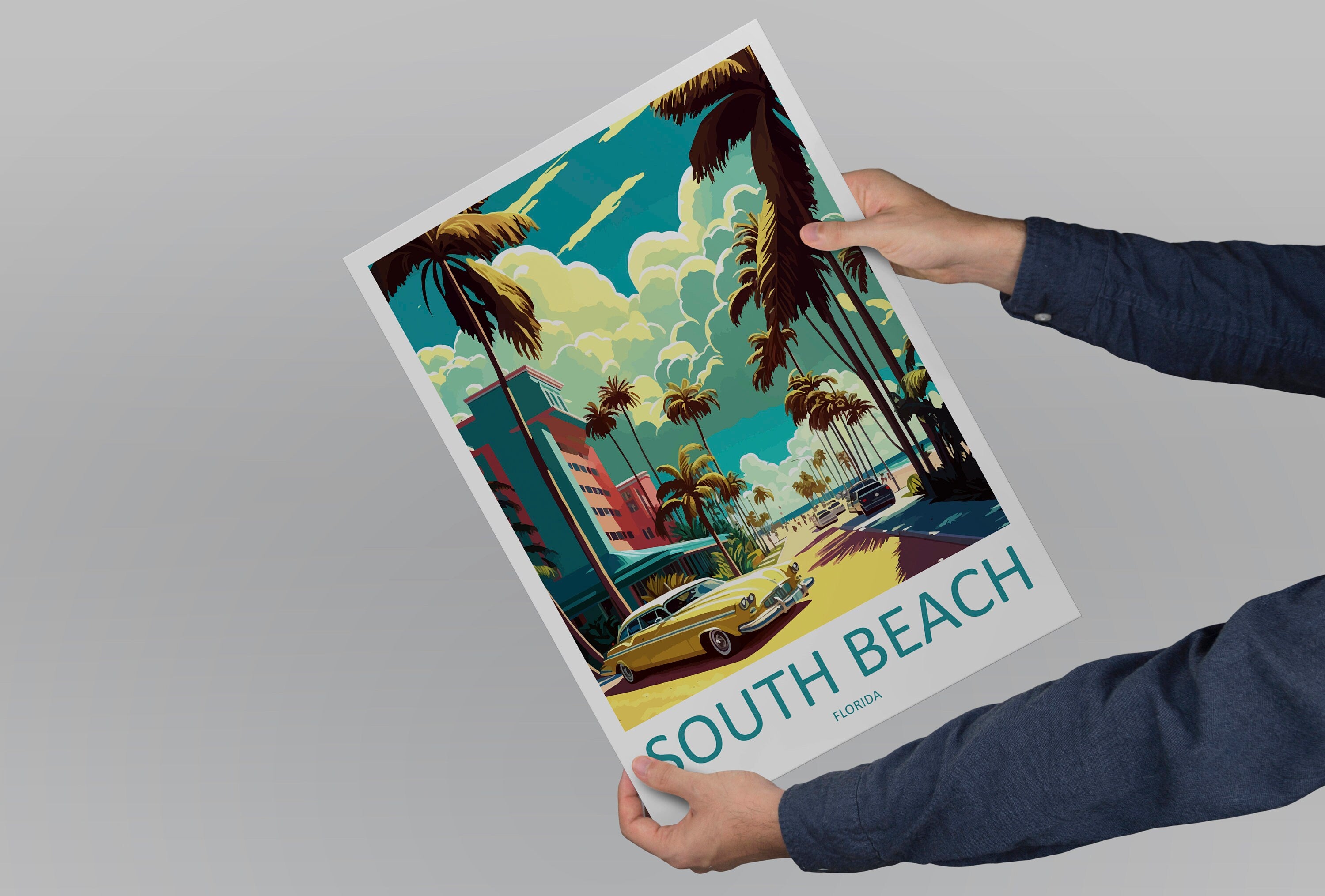 South Beach Travel Print