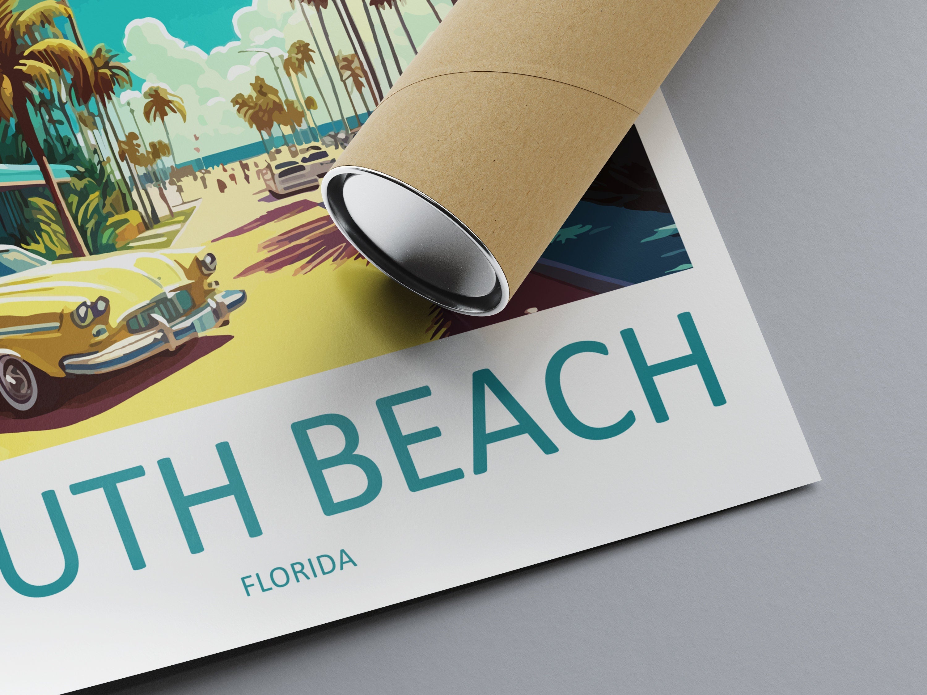 South Beach Travel Print