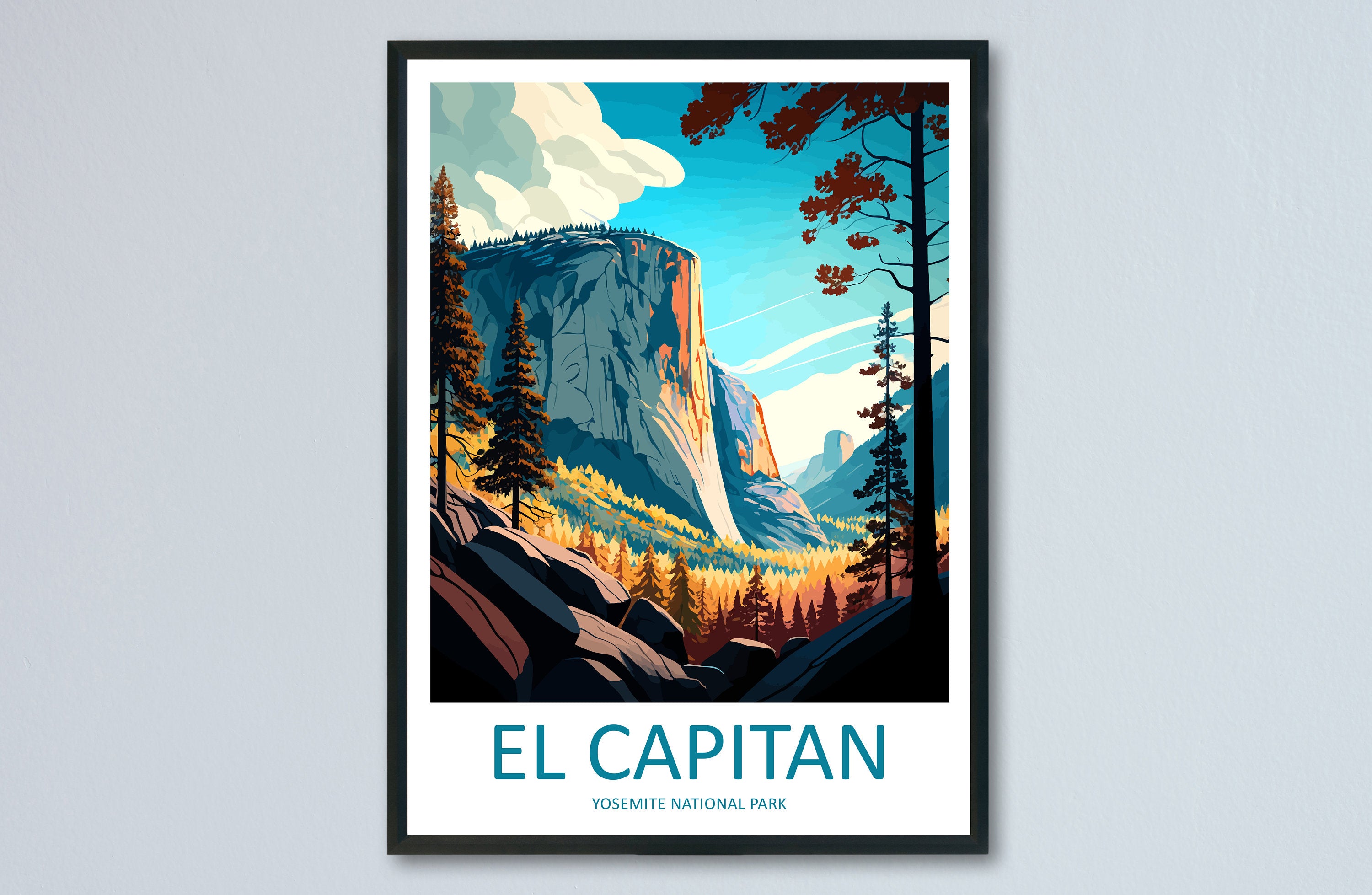 Yosemite El Capitan Travel Print