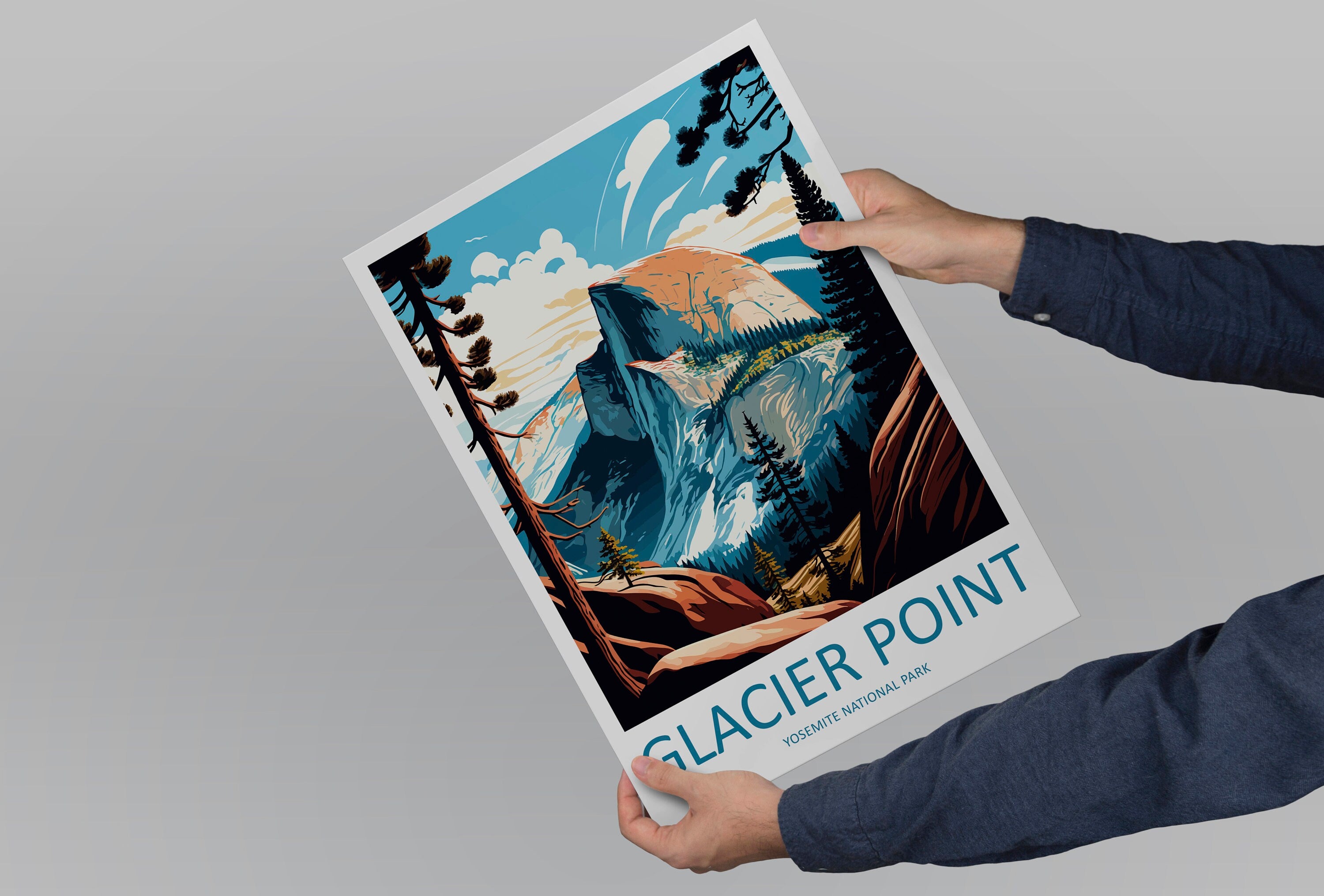 Yosemite Glacier Point Travel Print