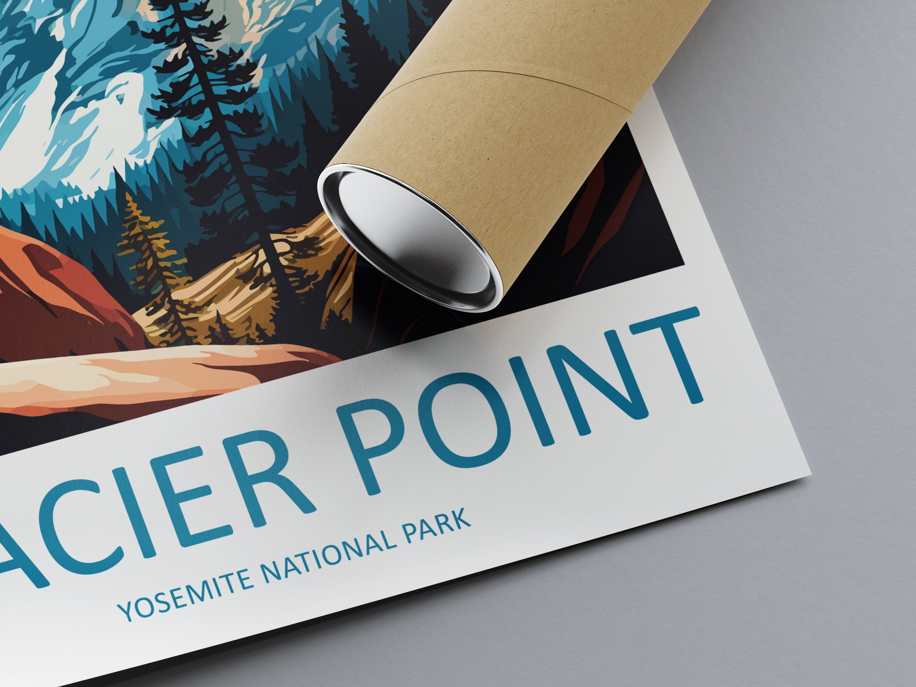 Yosemite Glacier Point Travel Print