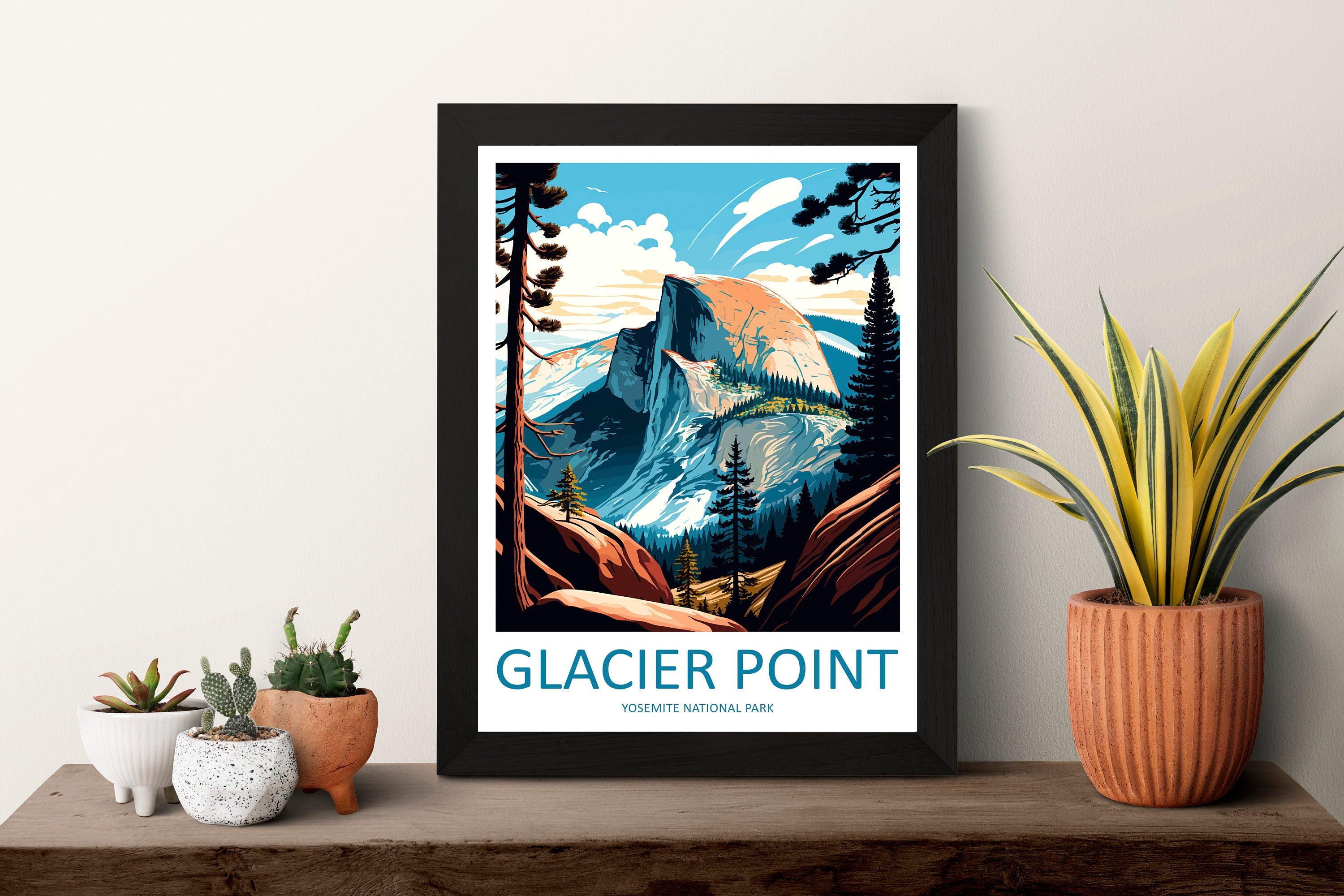 Yosemite Glacier Point Travel Print