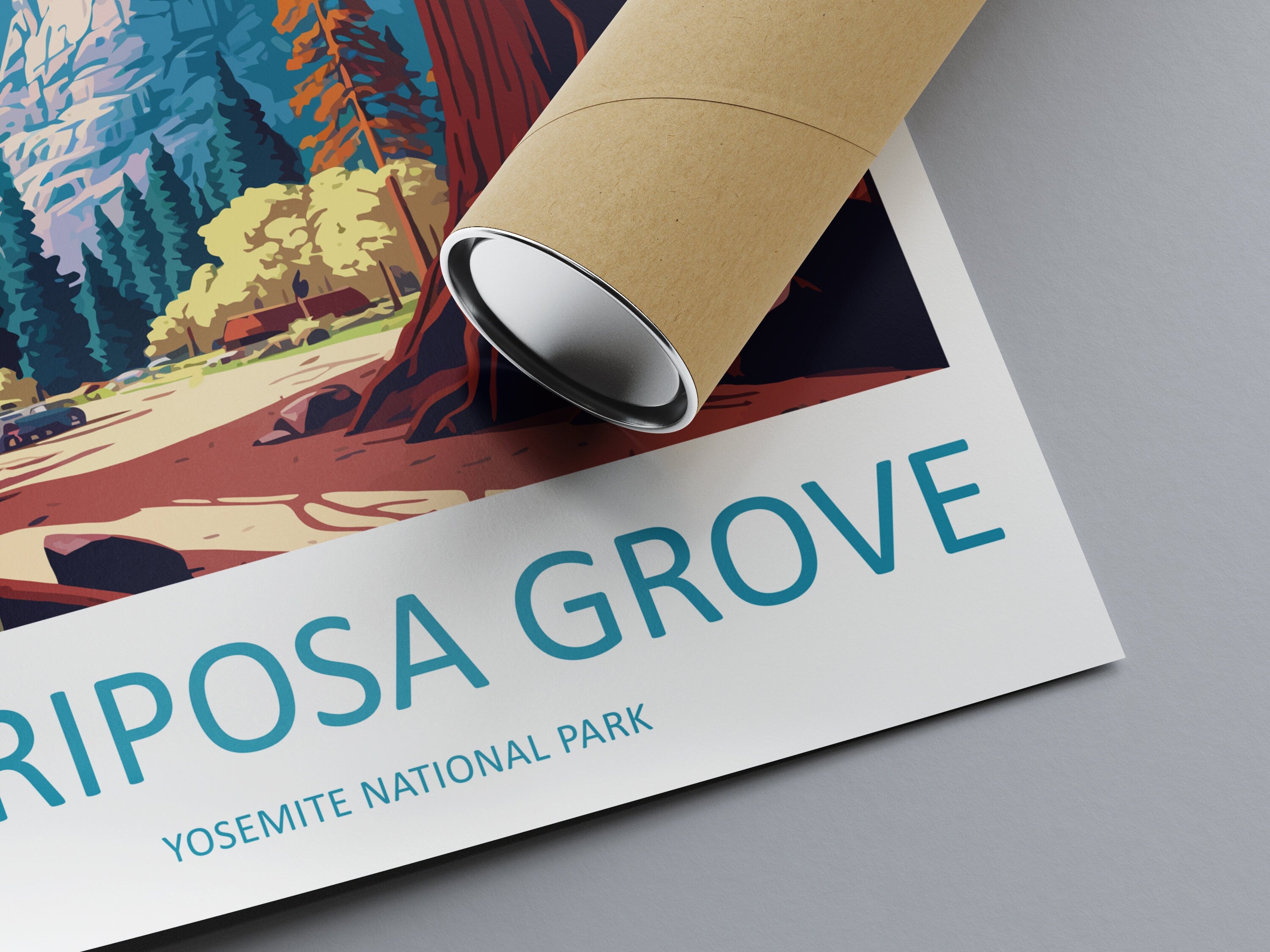 Yosemite Mariposa Grove Travel Print