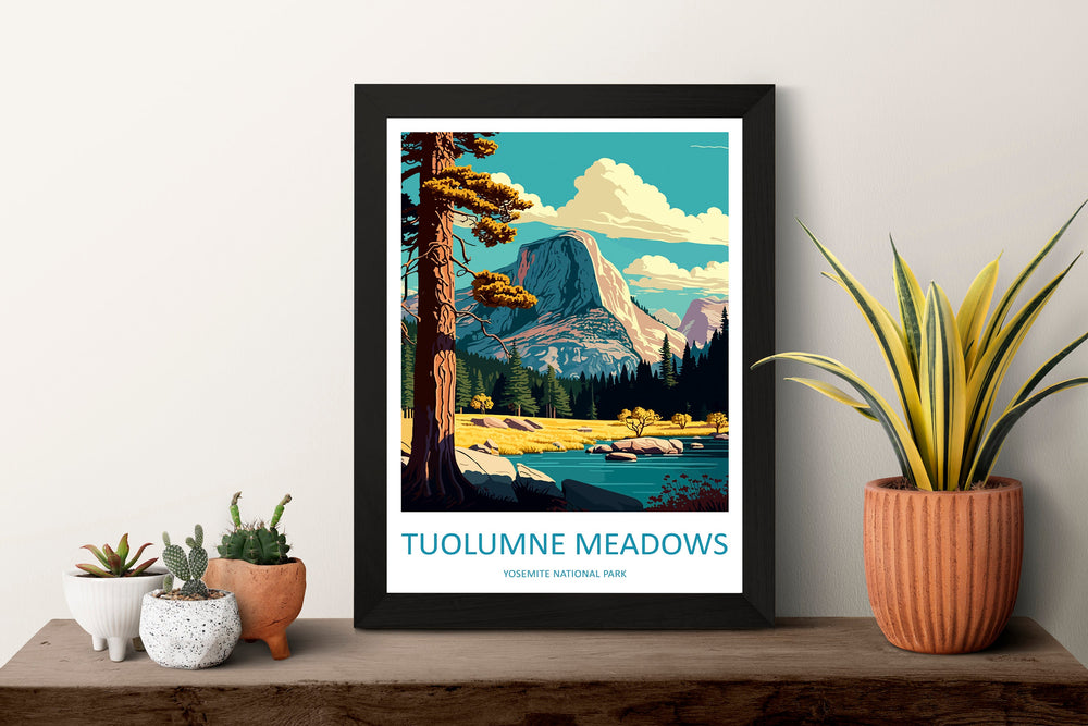 Yosemite Tuolumne Meadows Travel Print Wall Art Yosemite Tuolumne Meadows Wall Hanging Home Décor Tuolumne Meadows Gift Art Lovers