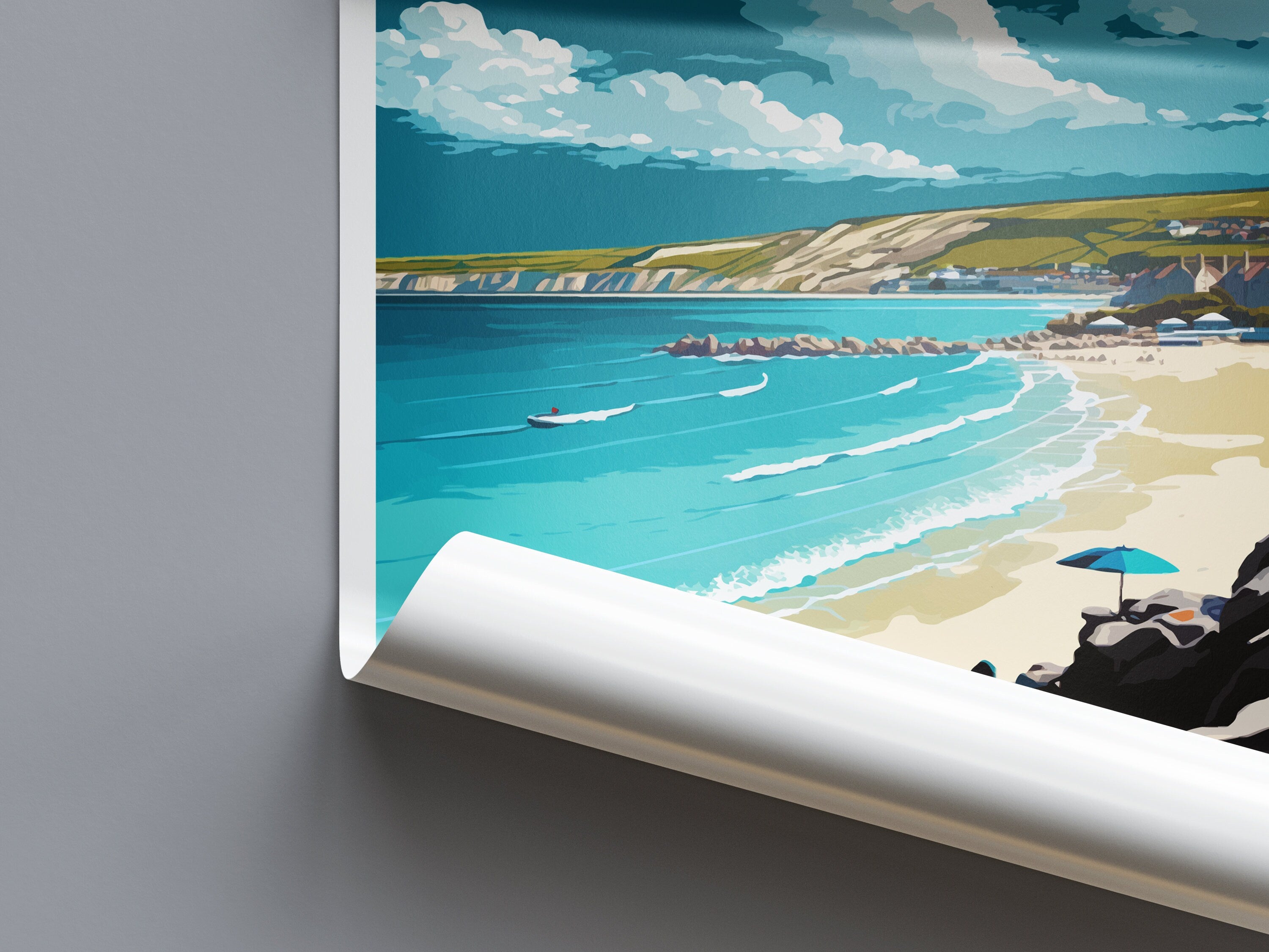 Swanage Travel Print