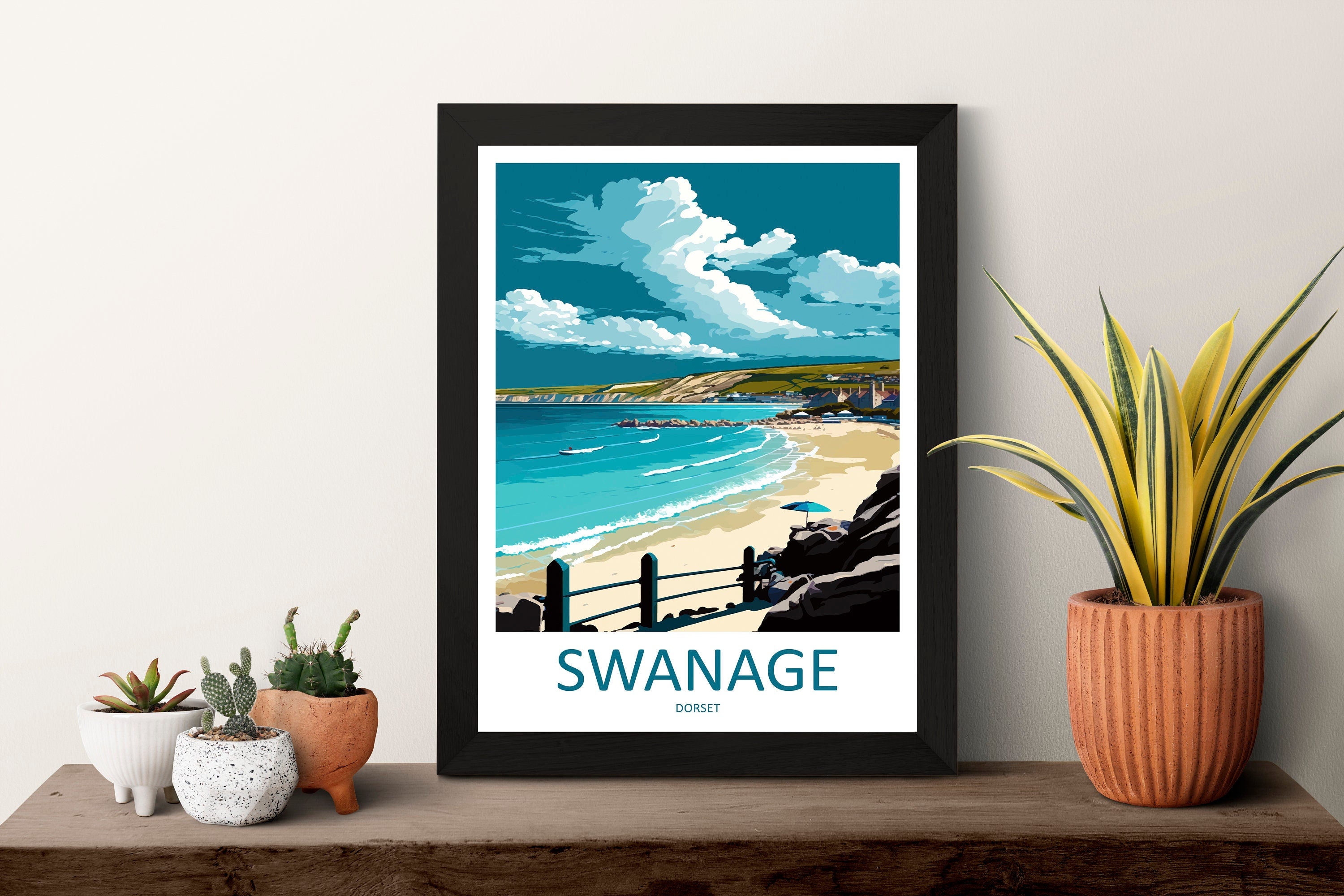 Swanage Travel Print