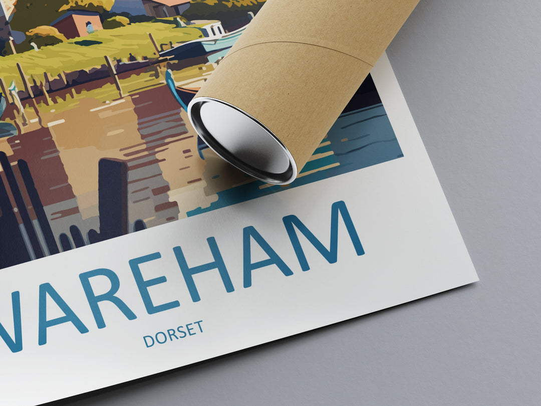Wareham Travel Print Wall Art Wareham Wall Hanging Home Décor Wareham Gift Art Lovers England Art Lover Gift Wareham Wall Art Poster