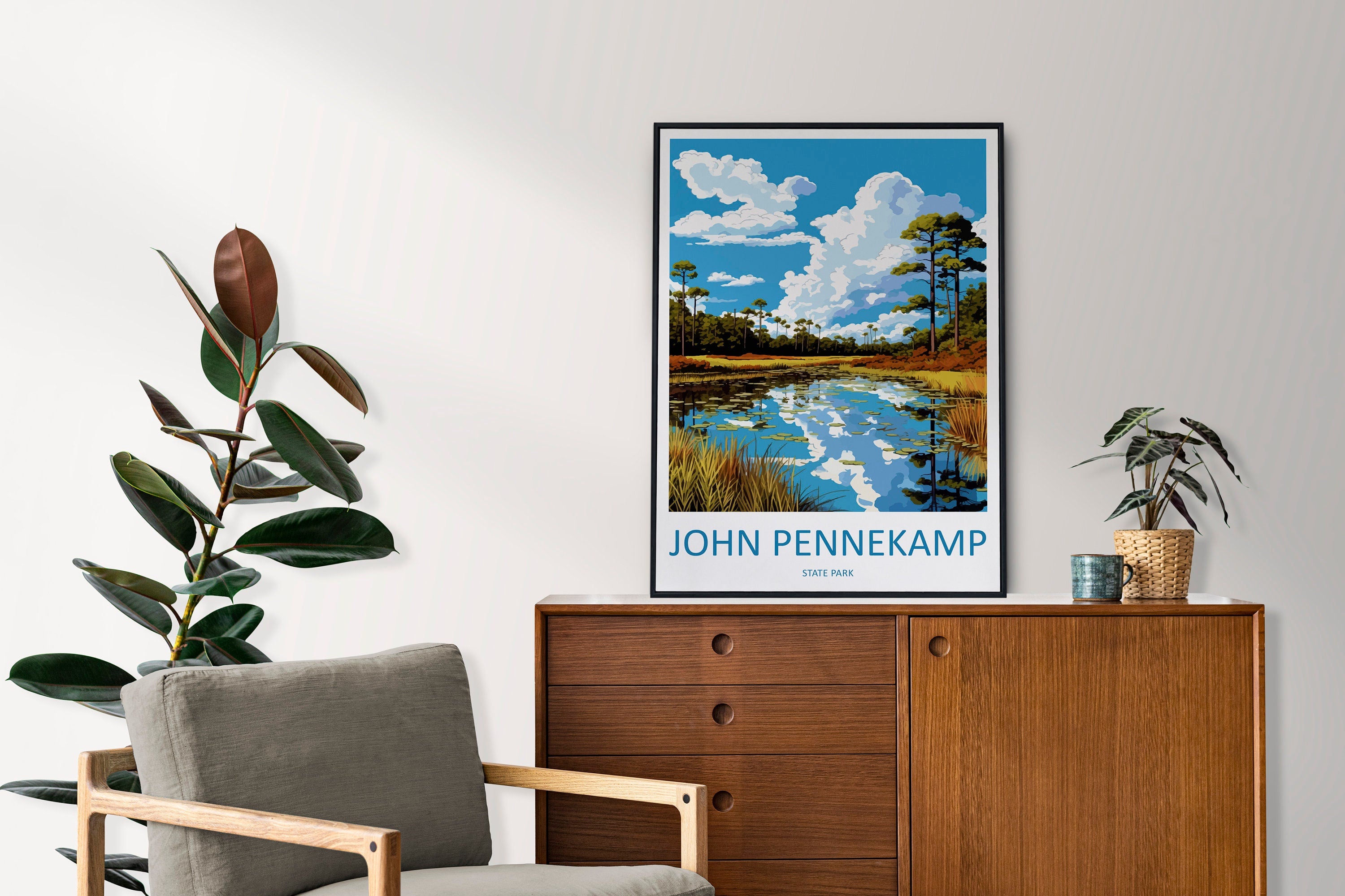 John Pennekamp State Park Travel Print