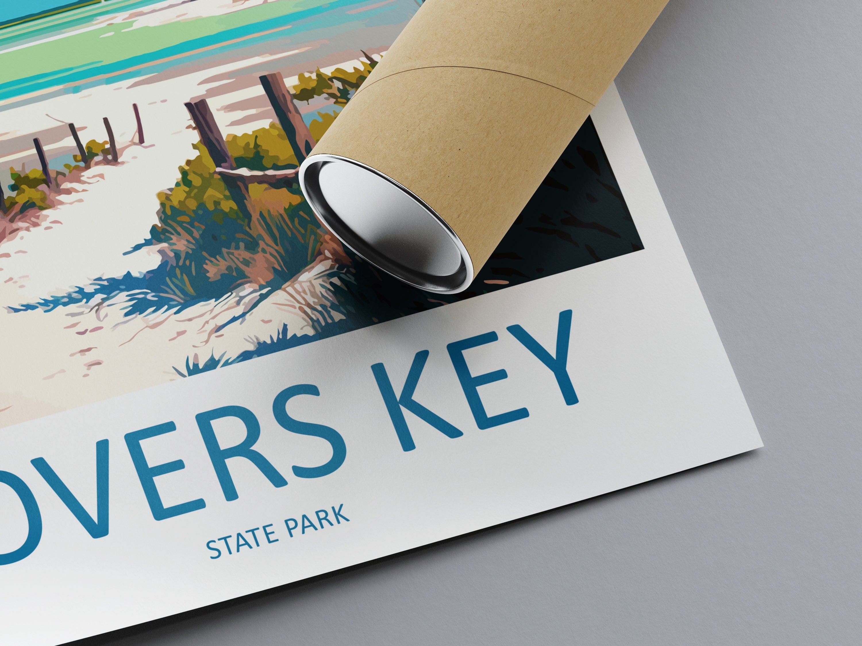 Lovers key State Park Travel Print