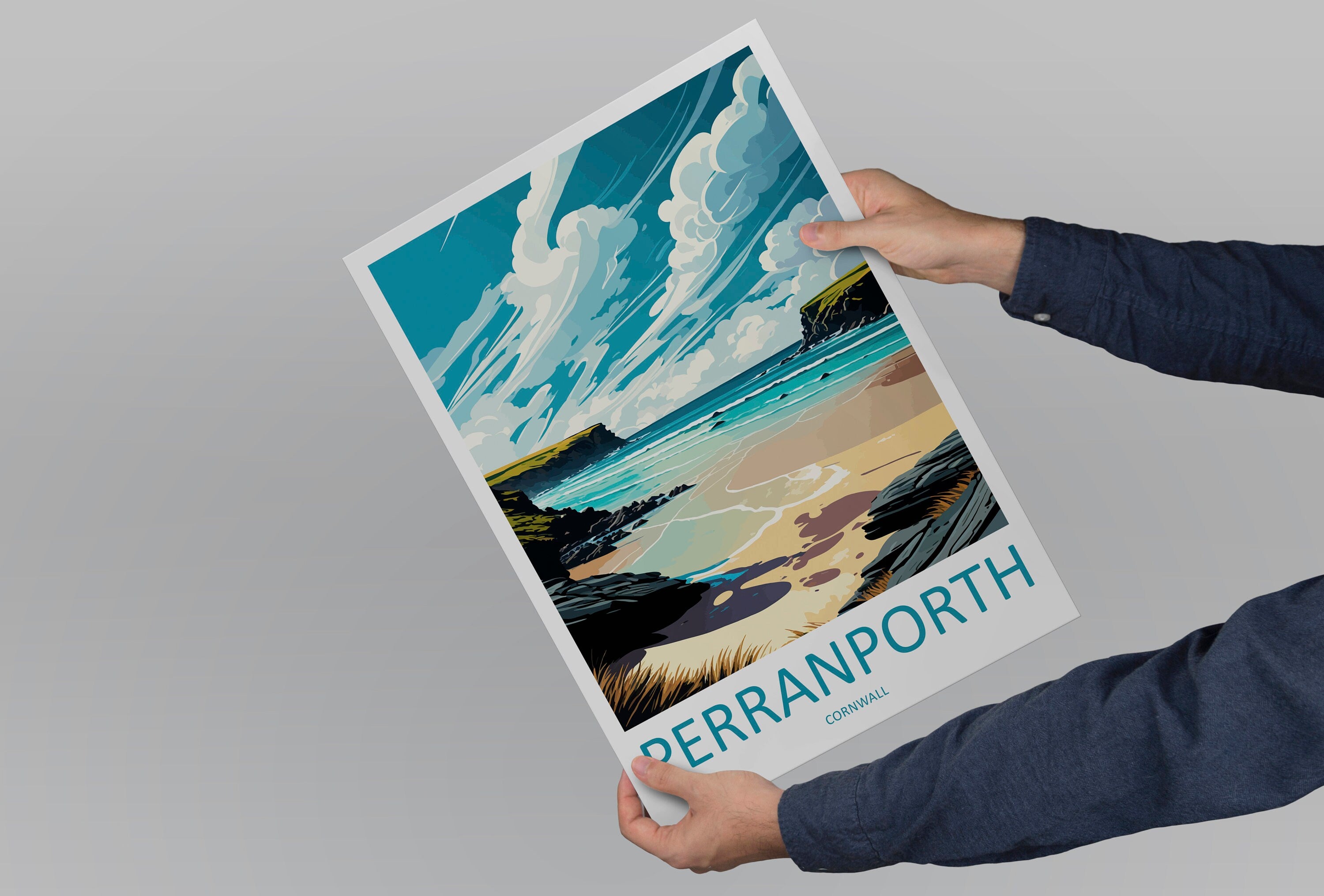 Perranporth Travel Print