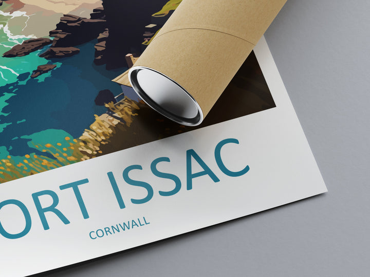 Port Issac Travel Print Wall Art Port Issac Wall Hanging Home Décor Port Issac Gift Art Lovers England Art Lover Gift Port Issac Art