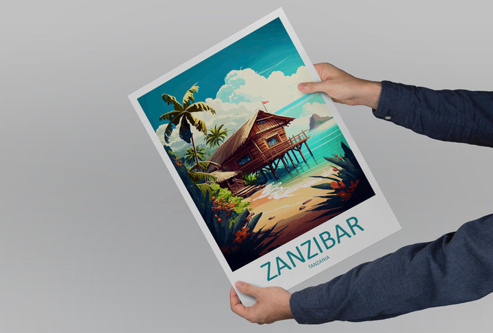 Zanzibar Travel Print Wall Art Zanzibar Wall Hanging Home Décor Zanzibar Gift Art Lovers Tanzania Art Print Zanzibar Wall Décor Art