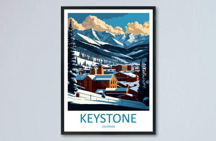 Keystone Travel Print Wall Art Keystone Wall Hanging Home Décor Keystone Gift Art Lovers Colorado Art Gift Lover Print