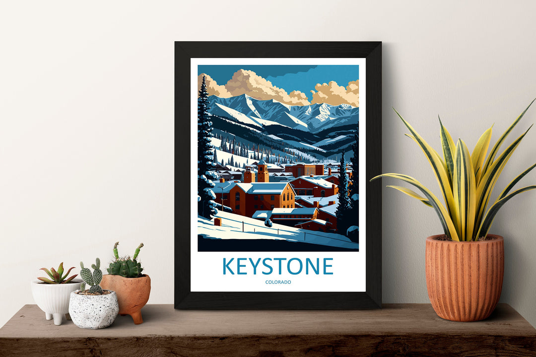 Keystone Travel Print Wall Art Keystone Wall Hanging Home Décor Keystone Gift Art Lovers Colorado Art Gift Lover Print