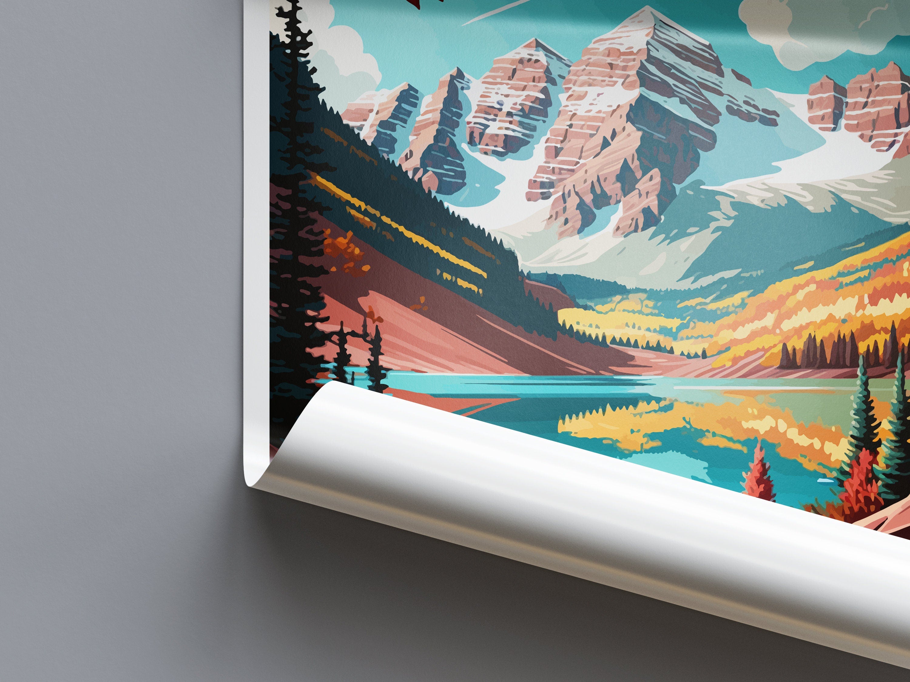 Maroon Bells Travel Print