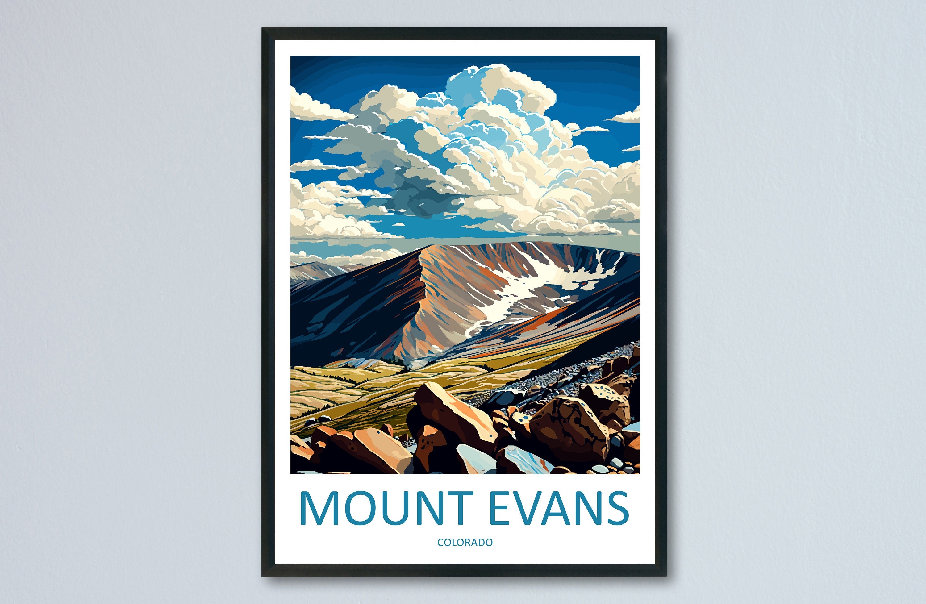 Mount Evans Travel Print