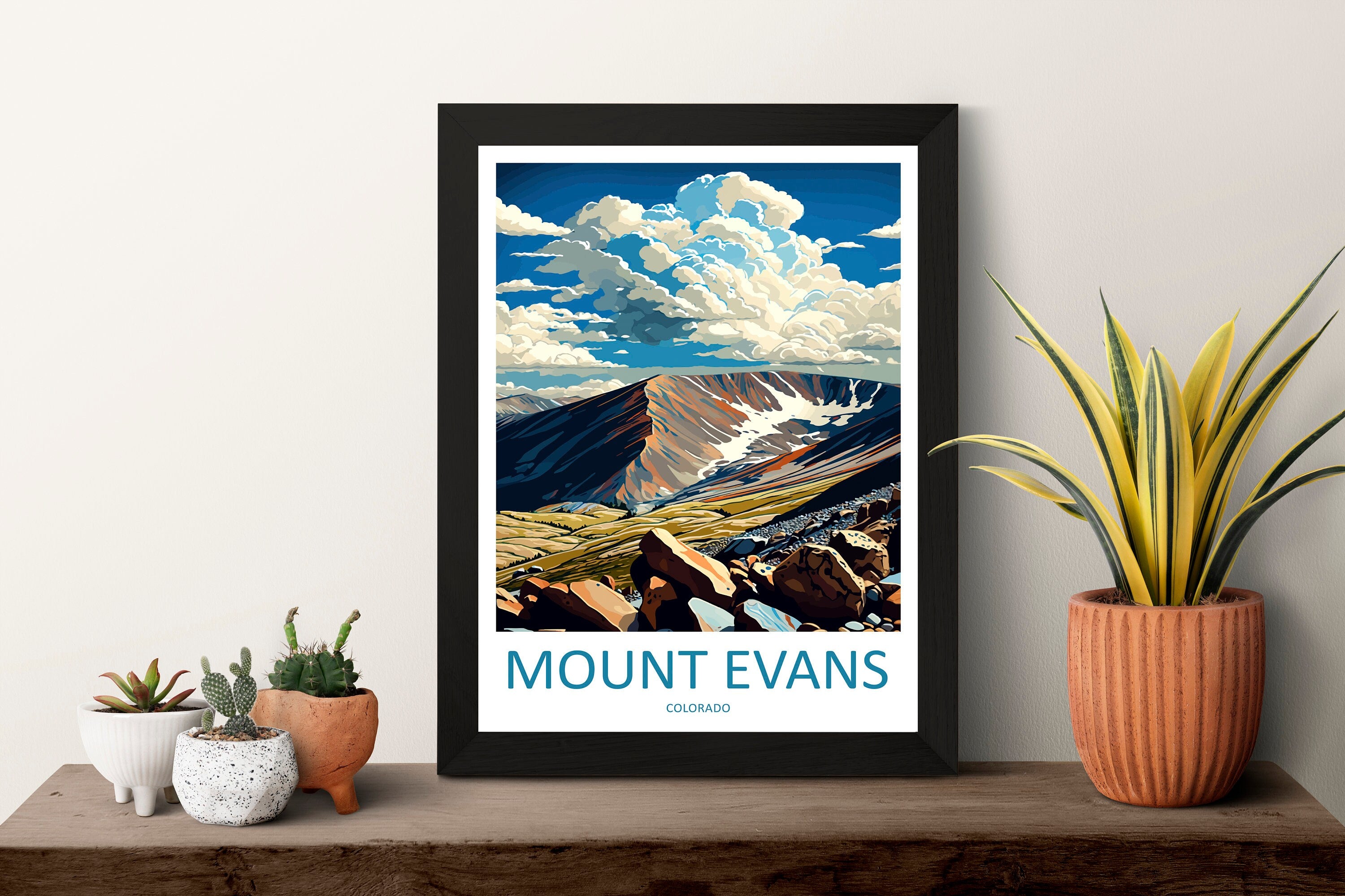 Mount Evans Travel Print