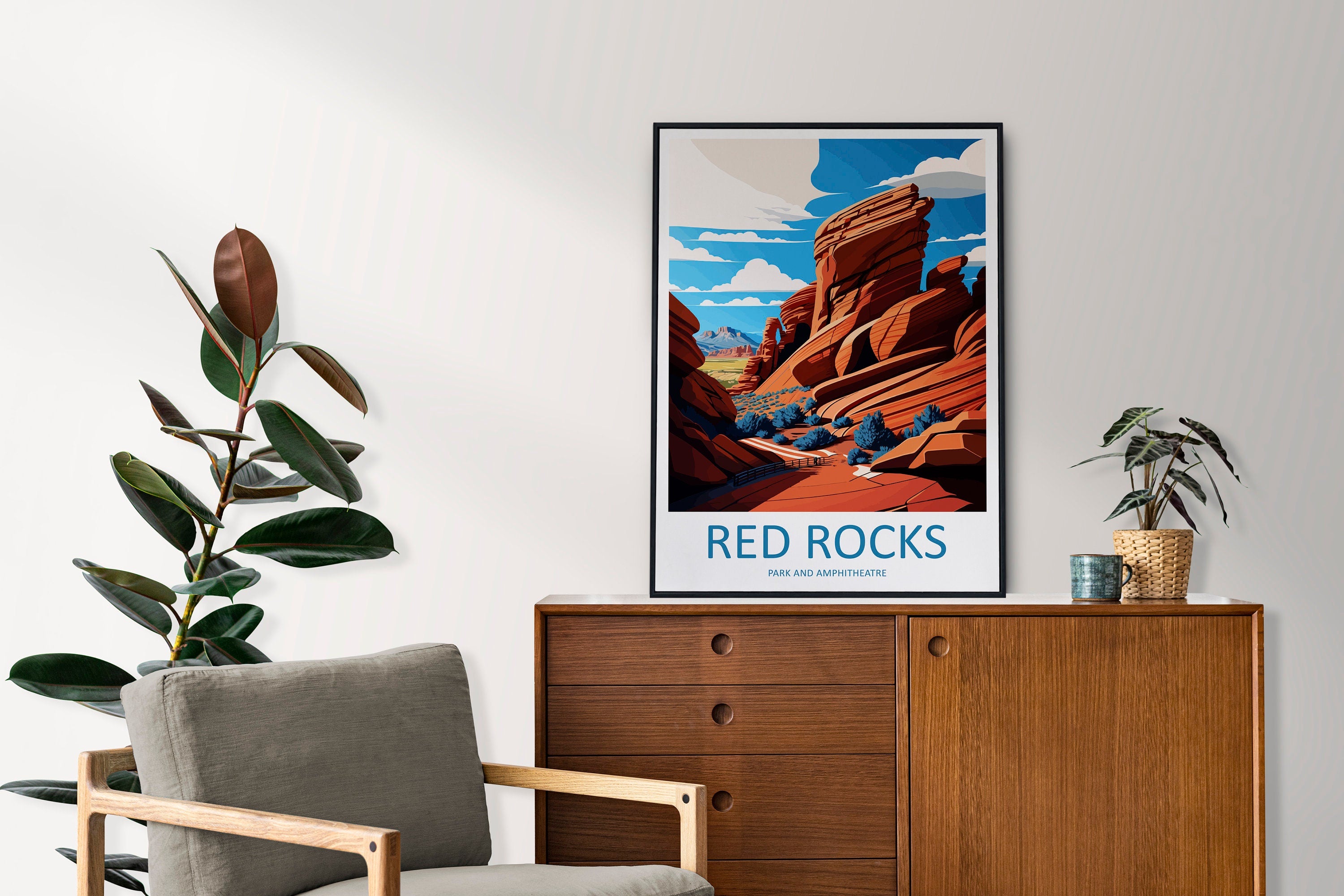 Red Rocks Park And Amphitheatre Travel Print