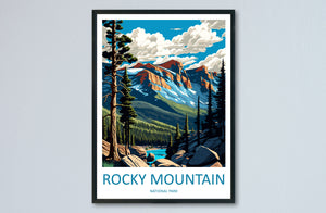 Rocky Mountain National Park Travel Print